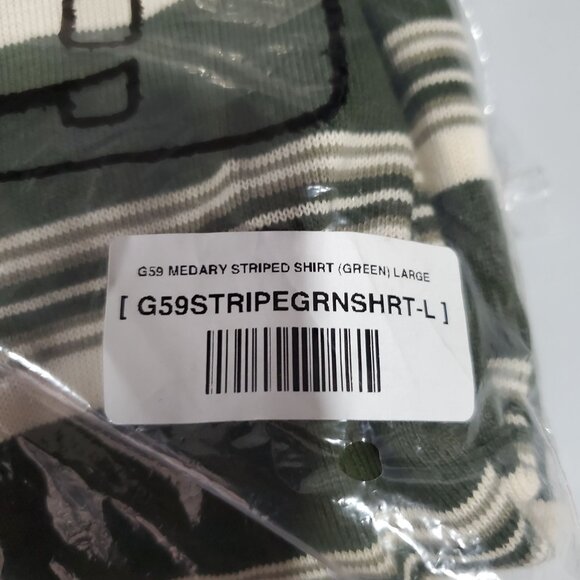 G59 Records Striped Short Sleeve Shirt Top Men Size Large NWT $uicideboy$ Merch - Picture 7 of 12